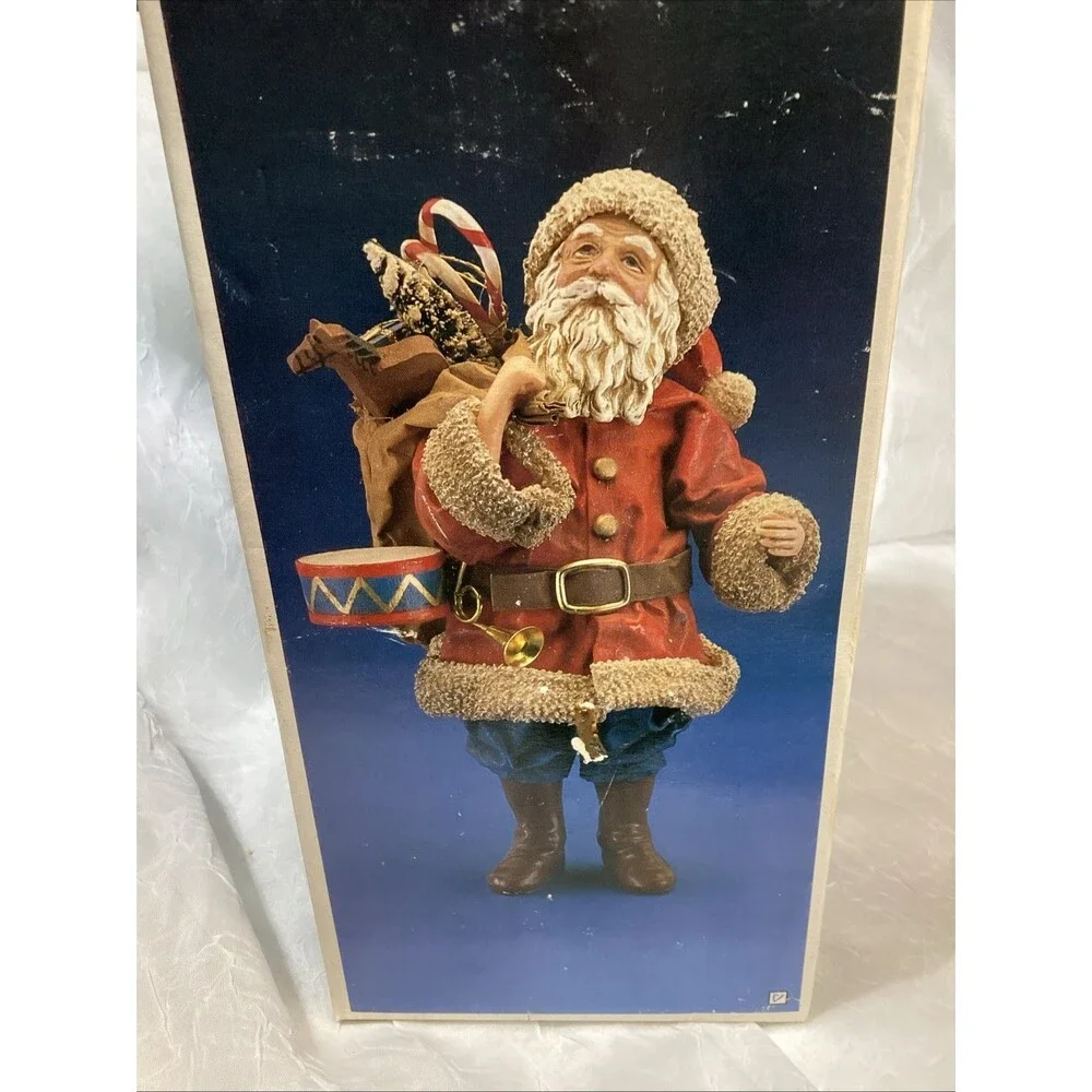 Kurt Adler Santa's World Paper Mache Santa Table Piece 10